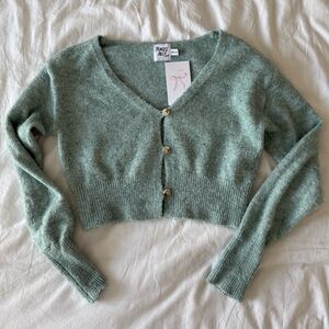 Princess Polly Cropped Button-Up Cardigan